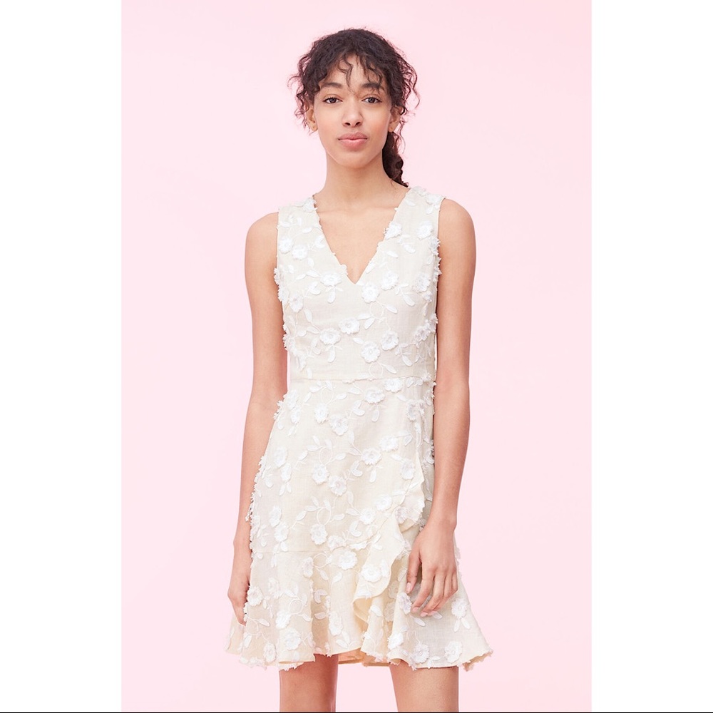 REBECCA TAYLOR NICOLA EMBROIDERED DRESS